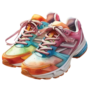 rainbow workout sneakers